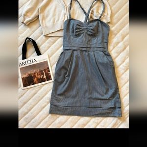 Wilfred Bustier Dress - Bllue Stripes- Size 6